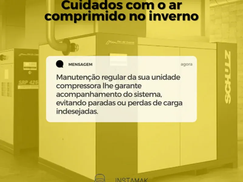 Ar Comprimido no inverno precisa de algum cuidado?