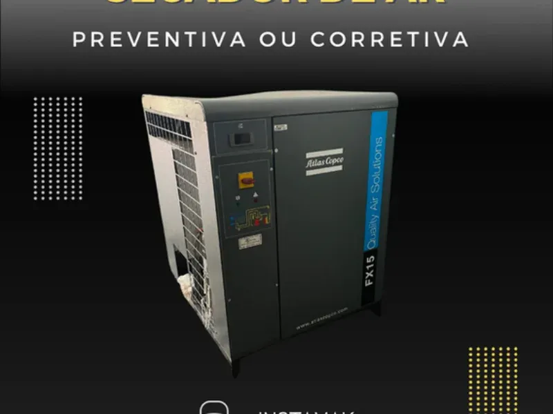 Manutenção de secador de ar