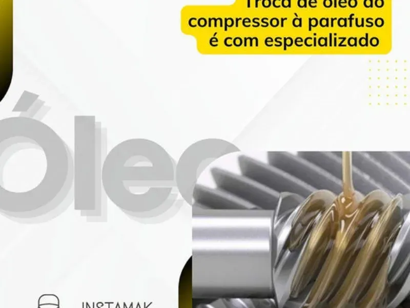 Saiba sobre troca de óleo compressor parafuso