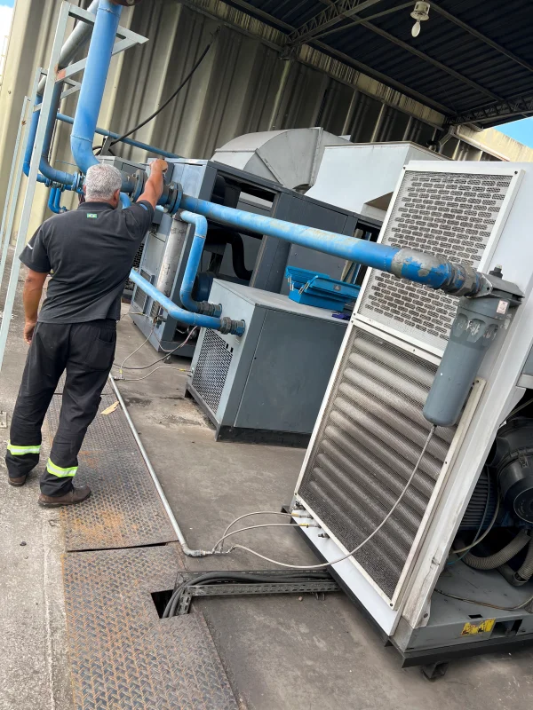 Projeto de linha de ar comprimido